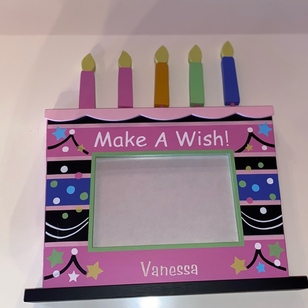 Customized “Vanessa” Birthday Picture Frame